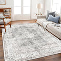 CHAMPLANT Area Rug 6'x9' Washable Vintage Traditional Floor Cover Thin Retro by CHAMPLANT
