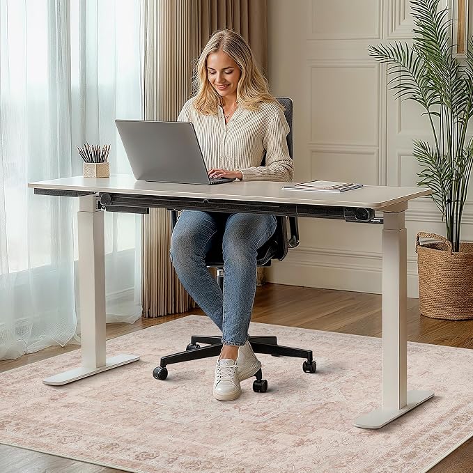 36"x48" Office Chair Mat for Hardwood Tile Floor, Under Desk Carpet Protector - Image 2