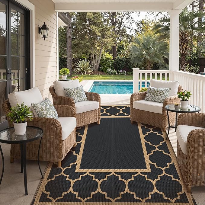 GENIMO 6' x 9' Outdoor Rug Waterproof - Image 6