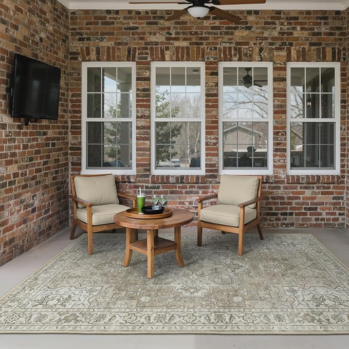 GENIMO Outdoor & Indoor Area Rug 6'x9', Waterproof, Non-Shedding, Easy Cleaning - Image 3