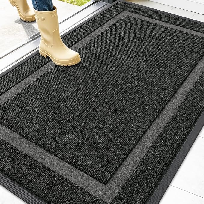 OLANLY Front Door Mat Indoor Outdoor Entrance, Waterproof All-Season, by OLANLY
