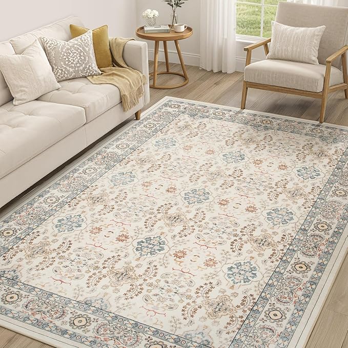 Vintage Living Room Area Rug 5x8 by COTILED