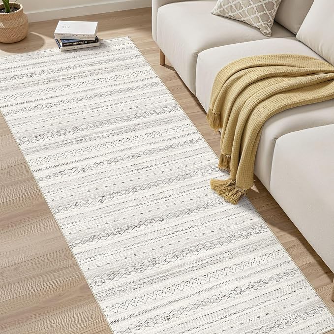 cotiled Hallway 2.6x8 Runner Rugs: Washable Boho Rugs - Image 6