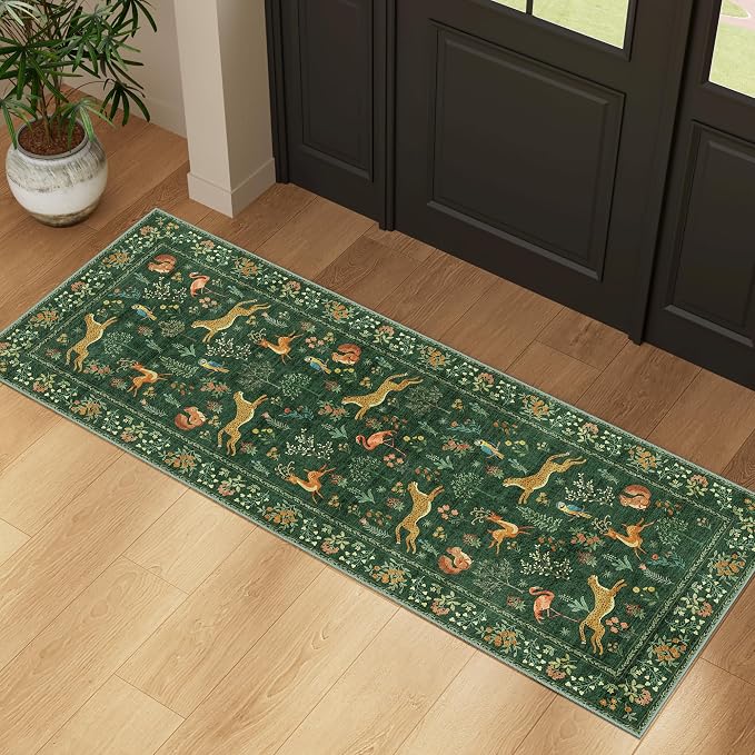 DUKINO 2x5 Rug for Hallway, Washable Kitchen Runner Rug - Image 3
