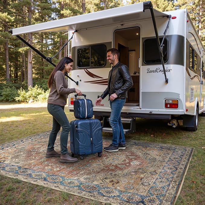 GENIMO Outdoor & Indoor Area Rug 6'x9', Waterproof, Non-Shedding, Easy Cleaning - Image 4