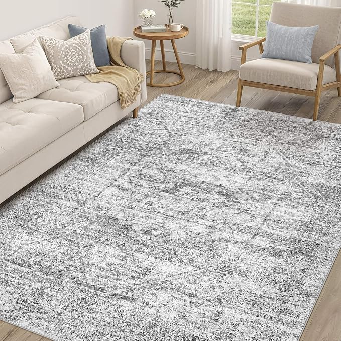 Vintage Living Room Area Rug 5x7 by COTILED