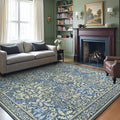 GENIMO 8x10 Washable Area Rug, Non-Slip Vintage Boho Floral Carpet, Soft by GENIMO
