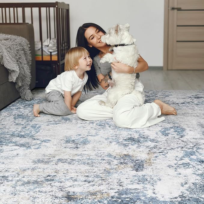 DMOYEST 10x12 Area Rug for Living Room, Washable & Non Slip Large Indoor Carpet - Image 5