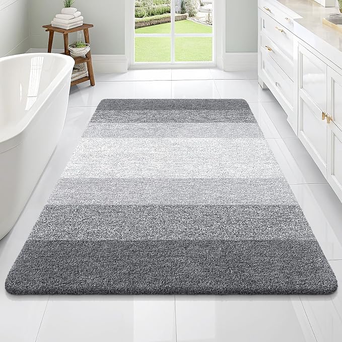 OLANLY Large Bathroom Rugs Mat 70x46, Extra Soft Absorbent Microfiber Bath Rugs by OLANLY