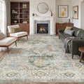 befbee 9x12 Area Rug, Ultra-Thin Washable Rugs by Befbee