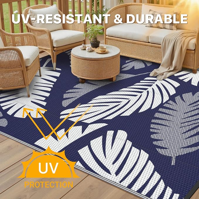 GENIMO Waterproof Outdoor Rug 6' x 9' - Image 4