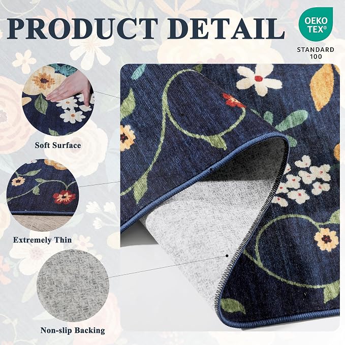 DUKINO Runner Rug, 2x7 Boho Kitchen Rug - Image 4