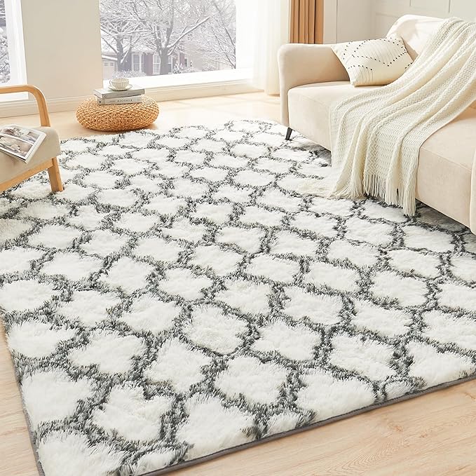 Litanika 8x10 Geometric Shag Area Rug by Litanika