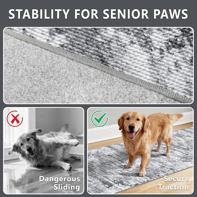 Washable Carpet Runners for Hallway 12ft-Non Slip Floor Runners for Dogs - Image 7