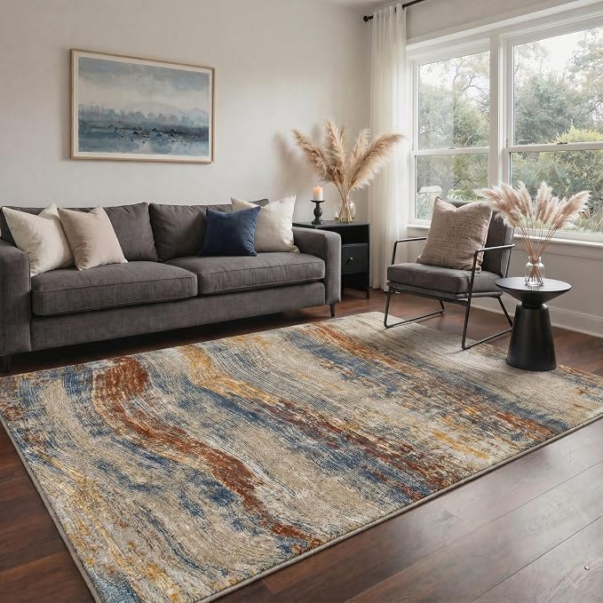 BEIMO 8x10 Rugs for Living Room Bedroom, Machine Washable Modern Abstract Soft by BEIMO