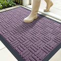 OLANLY Front Door Mat Outside Entrance 35x23, Heavy Duty Sturdy Natural Rubber by OLANLY