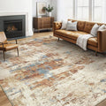 5x8 Area Rug Washable Rug: Large Abstract Modern Soft Stain Resistant Indoor by LOONGRUG