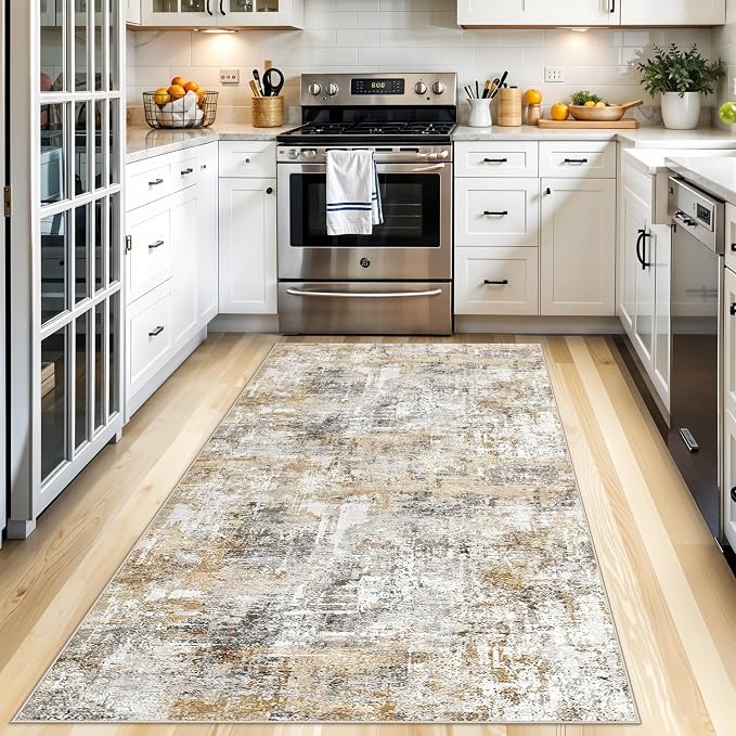 4x8 Washable Area Rug – Non-Slip Rubber Backed Indoor Rug - Image 3