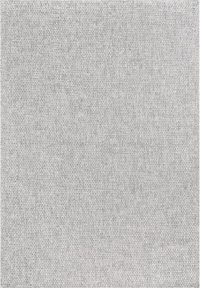 CAMILSON Easy Jute Rug 6x9, Indoor Outdoor Gray Color Farmhouse Area Rugs - Image 3