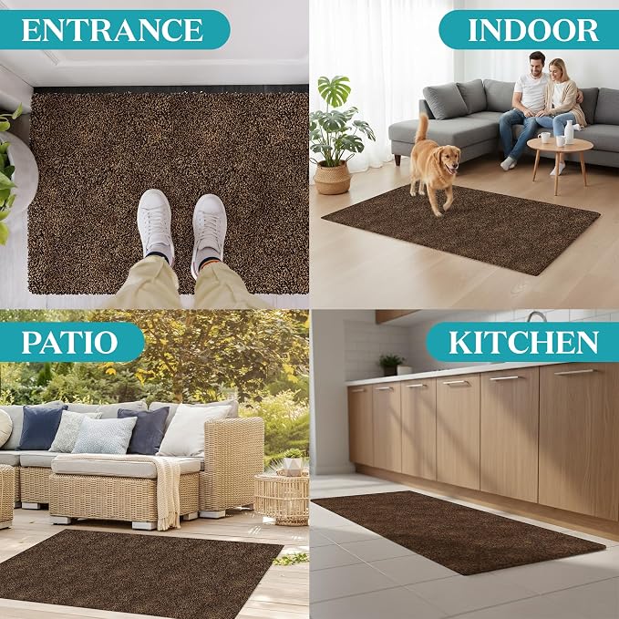Premium Polyester Indoor Door Mat – 32"x48" Washable Entry Mat, Waterproof - Image 6