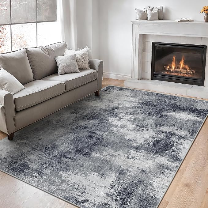 6x9 Area Rugs for Living Room, Modern Abstract Washable Rug by AMADAHOMEFURNISHING