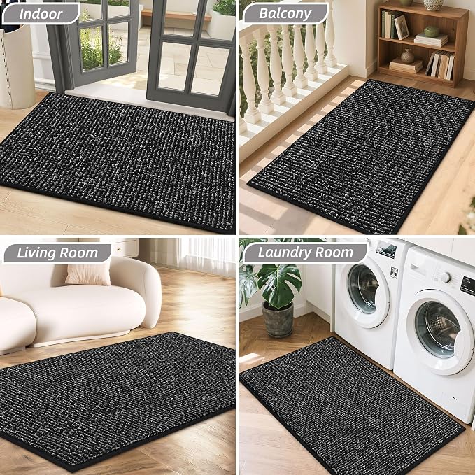 BEQHAUSE Dirt Trapper Door Mat 20" x 32", Non-Slip Washable Doormats Entrance - Image 8