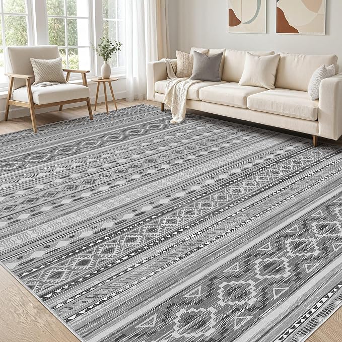 cotiled 6x9 Area Rugs Living Room Rug: Washable Boho Rugs by COTILED