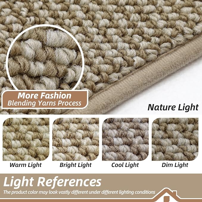 BEQHAUSE Dirt Trapper Door Mat 32" x 48" Half Circle Non-Slip Washable Doormats - Image 8