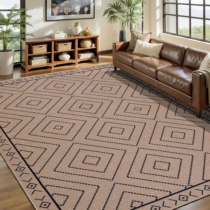 Tangsoo Easy Jute Rug 6x9 Washable Area Rugs - Image 2