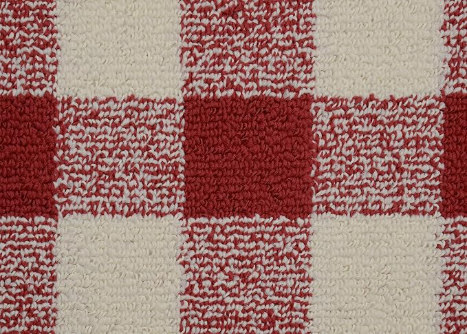 Garland Rug Country Living – Checkered Buffalo Plaid Design, Non-Slip Rubberback - Image 6