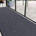 Commercial Door Mat 4'x16' Grey, Heavy Duty Industrial Floor Mat by Unknown
