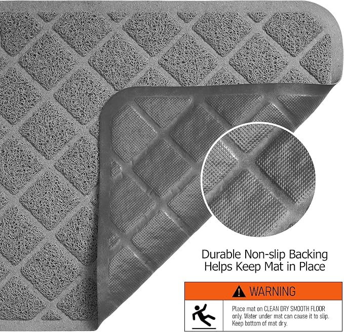 Conlun Cat Litter Mat Litter Trapping Mat, Premium Durable PVC Grid Mesh - Image 5