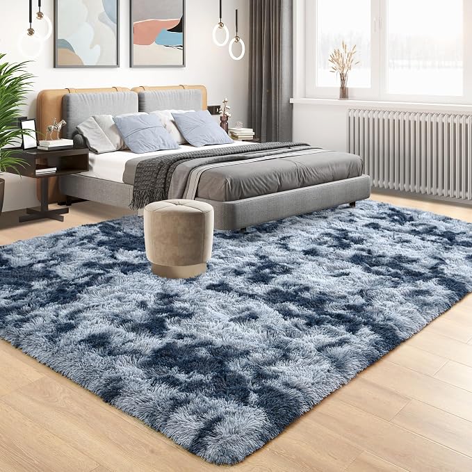 Tepook Soft Fluffy Rugs for Bedroom, 4x6 Area Rug for Living Room, Modern - Image 2