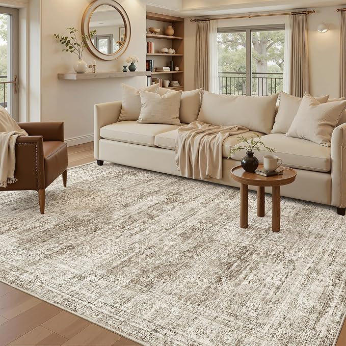 Soalmost 6x9 Area Rug for Living Room Washable 6x9 Rug Non-Slip Modern Rugs for - Image 2