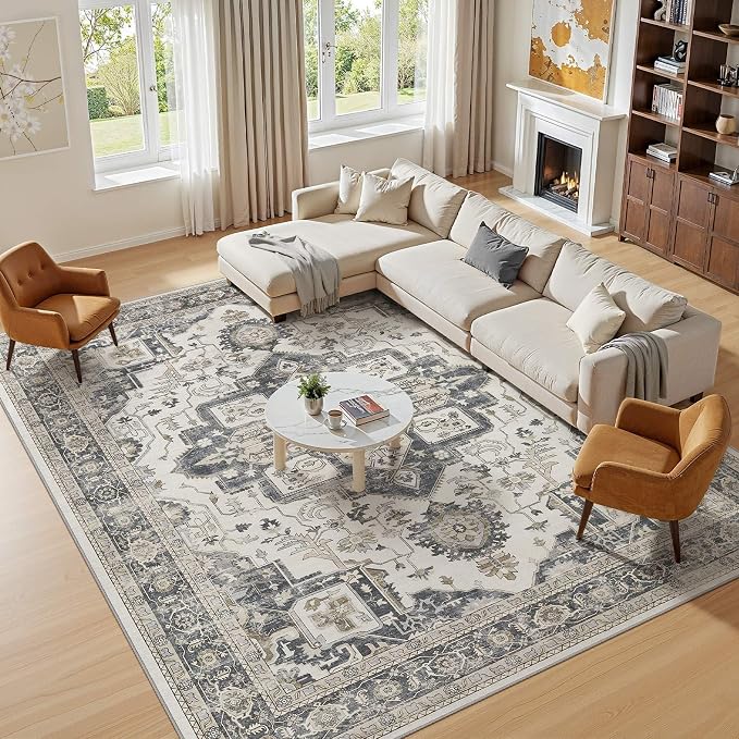 Washable 8x10 Area Rug for Living Room - Image 6