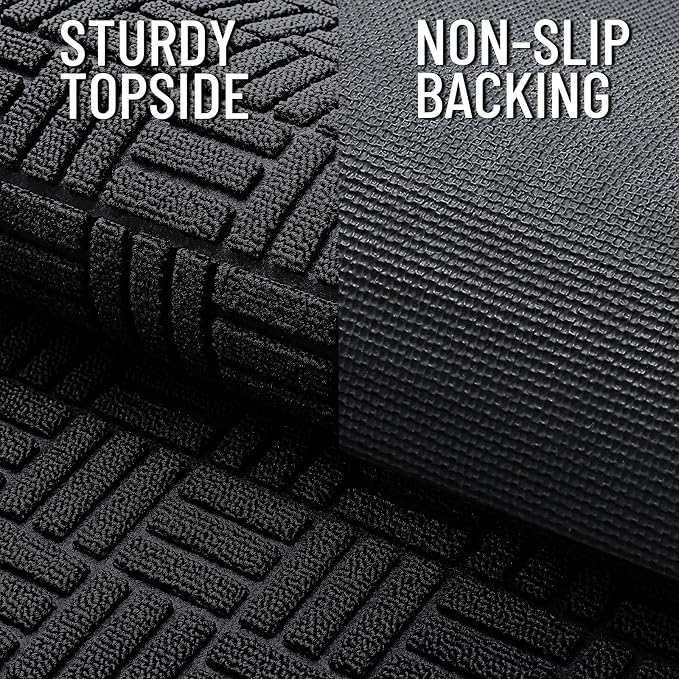 OLANLY Front Door Mat Outside Entrance 71x23, Heavy Duty Sturdy Natural Rubber - Image 4