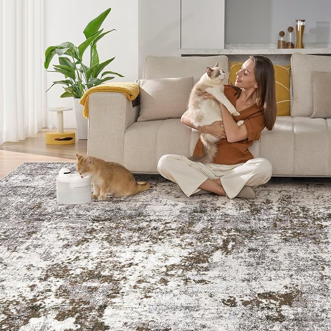 DMOYEST 10x12 Area Rug for Living Room, Washable & Non Slip Large Indoor Carpet - Image 5
