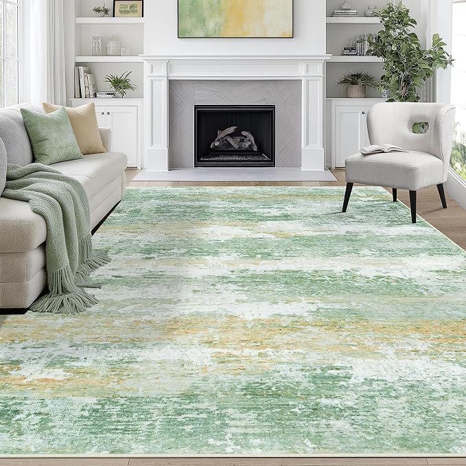 8x10 Area Rugs for Living Room Rug Washable: Abstract Large Rug for Dining Room - Image 9