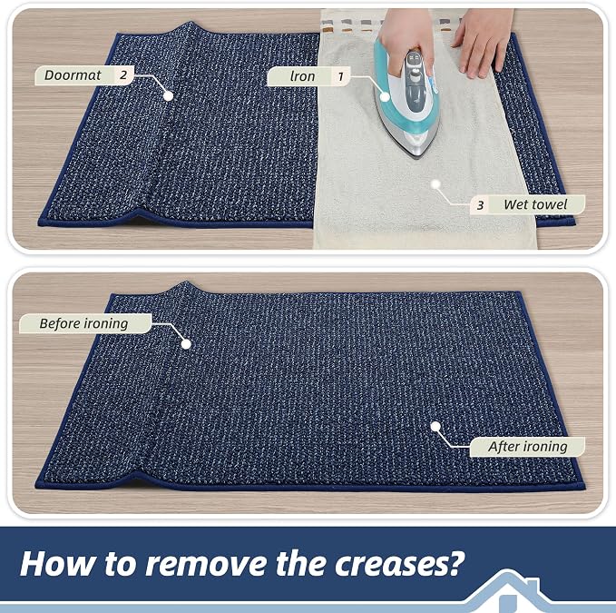 BEQHAUSE Dirt Trapper Door Mat 20" x 48", Non-Slip Washable Doormats Entrance - Image 9