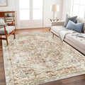 CHAMPLANT Area Rug 6'x9' Washable Vintage Traditional Floor Cover Thin Retro by CHAMPLANT