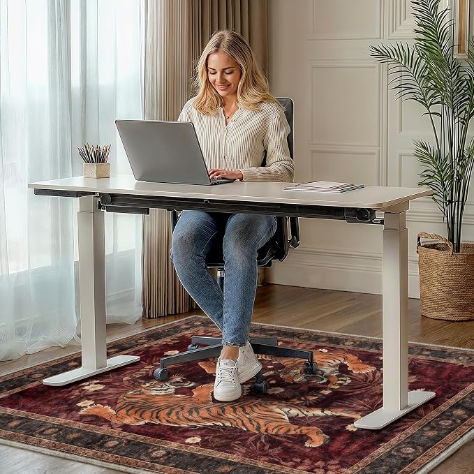48"x72" Office Chair Mat for Hardwood Tile Floor, Under Desk Carpet Protector - Image 2