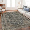 CHAMPLANT Area Rug 5'x7' Washable Rug Vintage Traditional Floor Cover Thin by CHAMPLANT