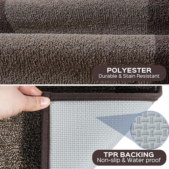 Machine Washable Kitchen Rugs Set of 2, Non Slip Kitchen Mats - Image 3