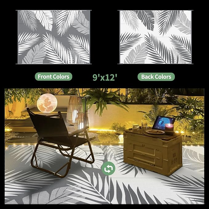 GENIMO Outdoor Rug 9' x 12' Waterproof - Image 2