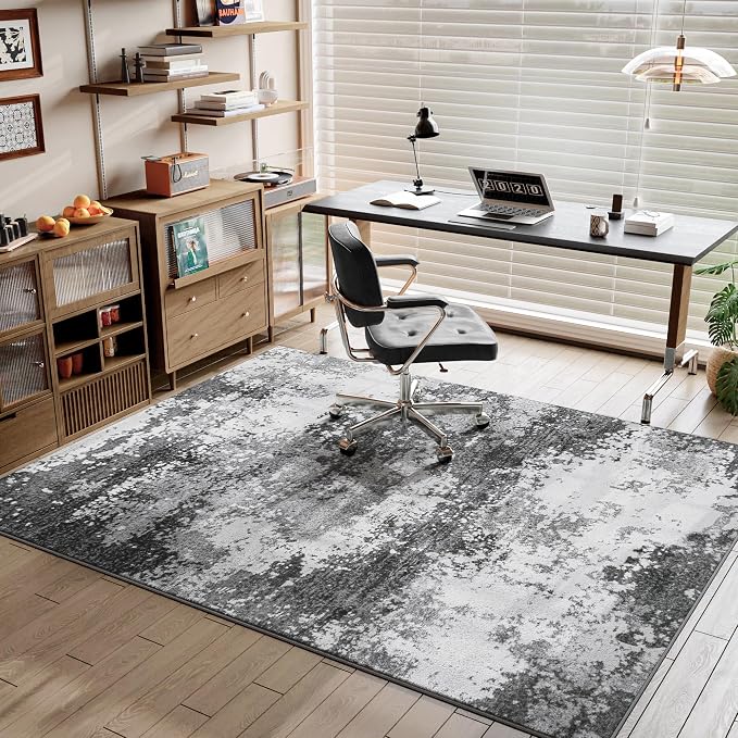 Entryway Rug 3x5 Grey Door Mat Indoor Entrance 36x60, Washable Small Throw Rugs - Image 4