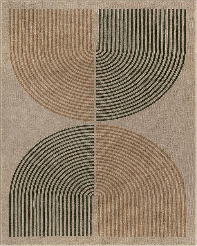 Lahome Enfys Modern Rainbow Outdoor Easy Jute Rug, Area Rugs 9x12 Living Room - Image 7