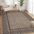 GarveeHome Machine Washable 5x7 Area Rugs Modern Bordered Living Room Rug Non by GarveeHome