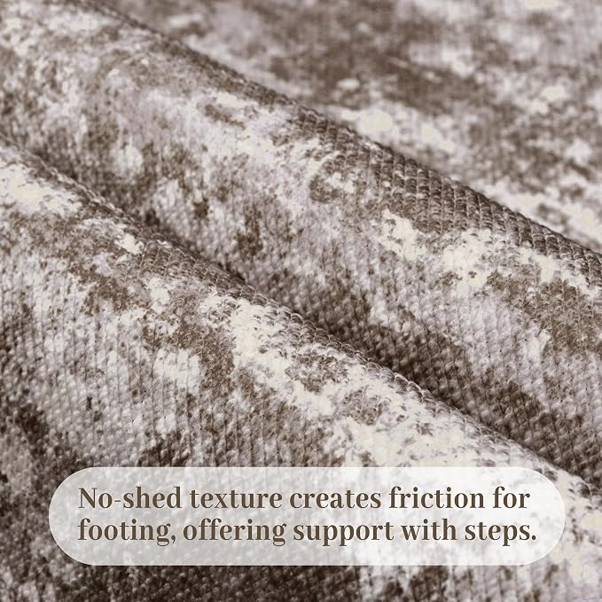 3x5 Area Rug Washable Entryway Rug Non Slip Abstract High-Stain Resistance No - Image 5