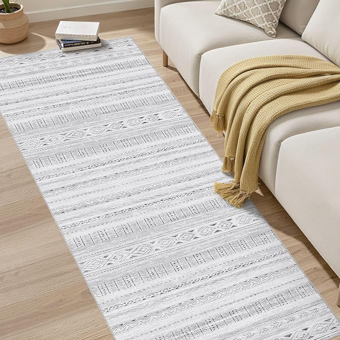 cotiled Hallway 2.6x10 Runner Rugs: Washable Boho Rugs - Image 5