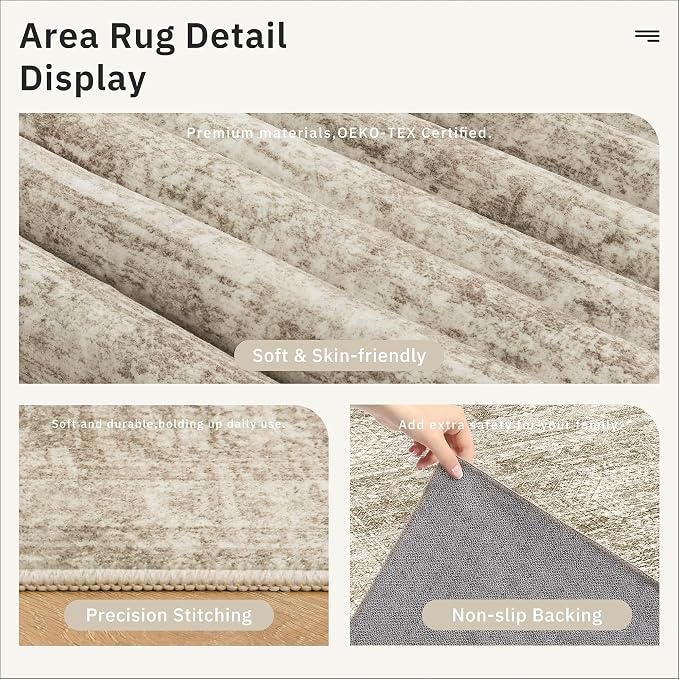 Soalmost Runner Rug 3x10 Washable Non-Slip Hallway Runner Rugs - Image 6